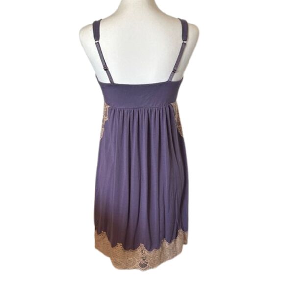 Soma Babydoll Nightgown Intimate Nightie Lace Rayon Medium Pajamas Romantic Rare - Picture 6 of 11